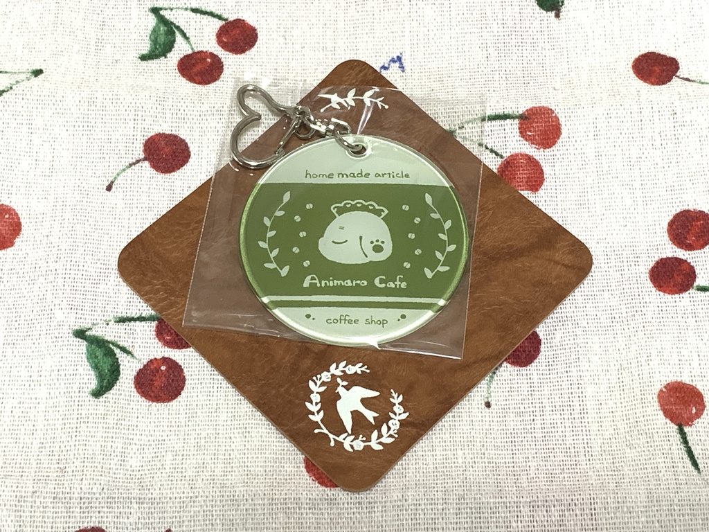 【あにまろ喫茶】ロゴ風クリアチャーム【COMITIA145】