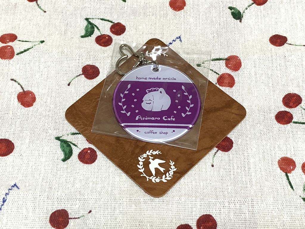 【あにまろ喫茶】ロゴ風クリアチャーム【COMITIA145】