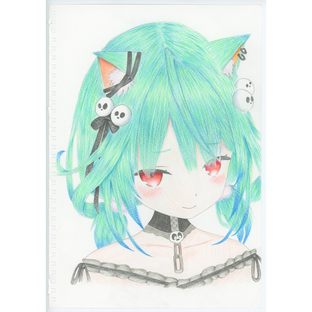潤羽るしあ 色鉛筆画 原画 へきょ Booth