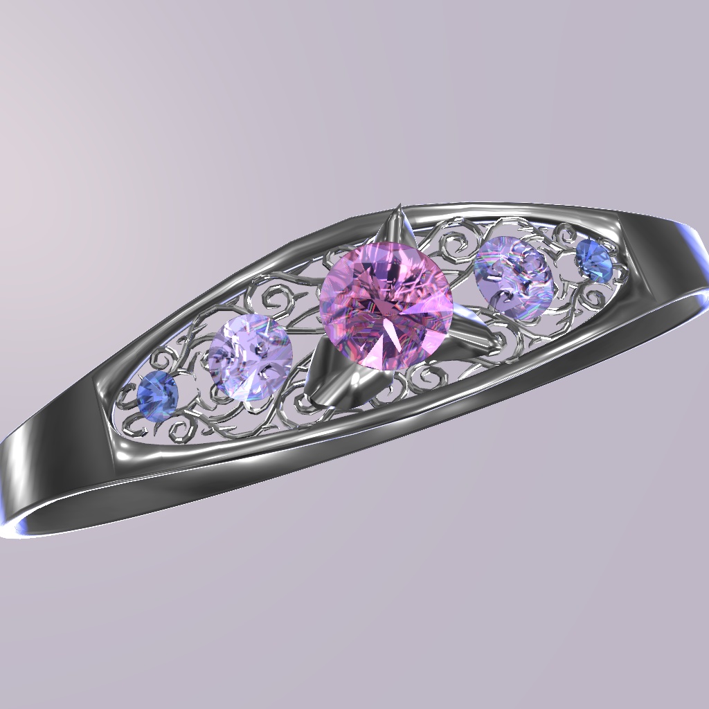 【無料】ピンクダイヤの指輪【vrchat想定】