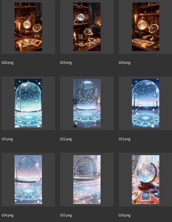 【縦型背景素材52枚】神秘の占い・スピリチュアル | VTuber配信・占い動画・ヒーリングASMRに最適!水晶玉&クリスタル浮遊デザイン