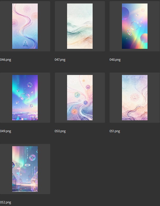 【縦型背景素材52枚】神秘の占い・スピリチュアル | VTuber配信・占い動画・ヒーリングASMRに最適!水晶玉&クリスタル浮遊デザイン