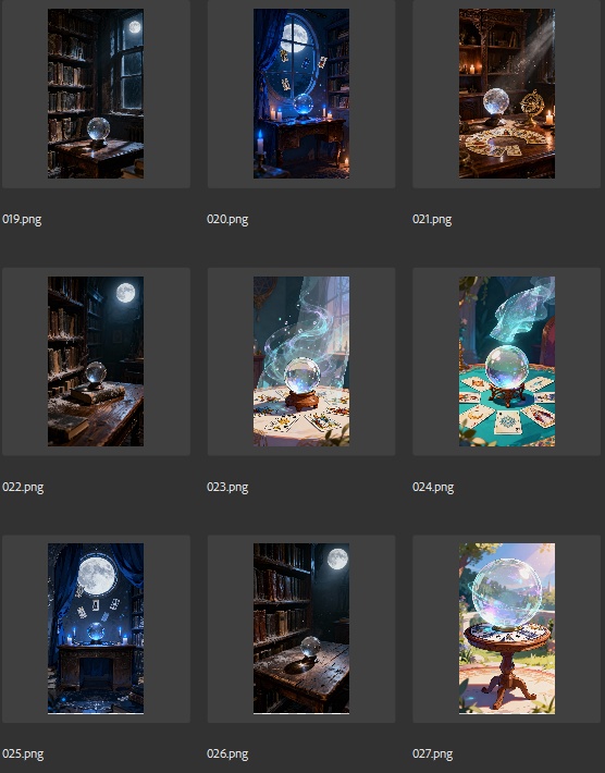 【縦型背景素材52枚】神秘の占い・スピリチュアル | VTuber配信・占い動画・ヒーリングASMRに最適!水晶玉&クリスタル浮遊デザイン