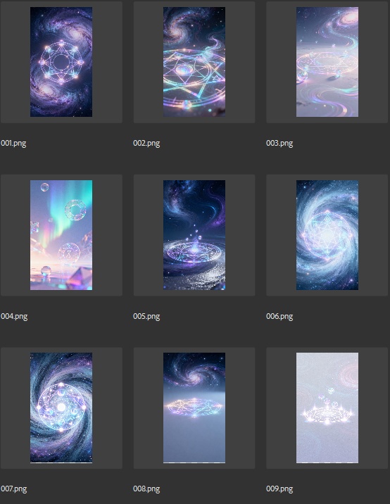 【縦型背景素材52枚】神秘の占い・スピリチュアル | VTuber配信・占い動画・ヒーリングASMRに最適!水晶玉&クリスタル浮遊デザイン