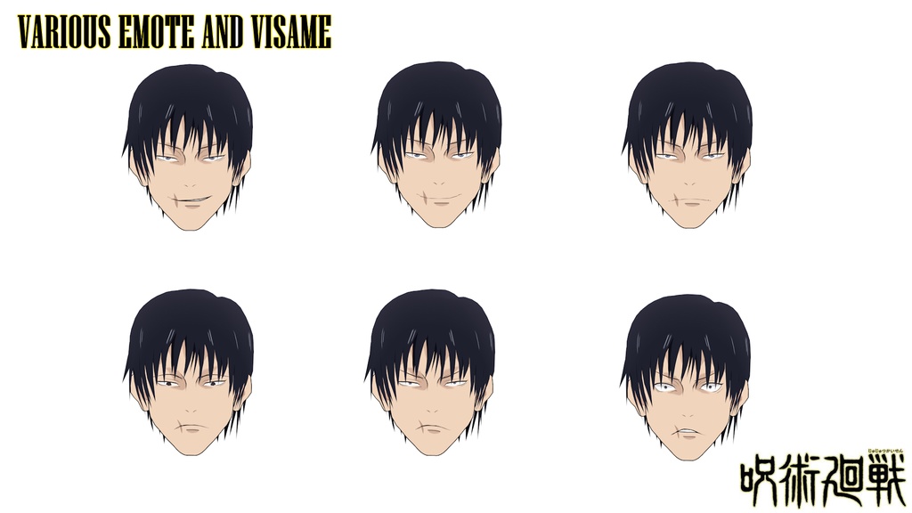 Toji Fushiguro |【Jujutsu kaisen】VRChat Avatar PC+QUEST+BLEND FILE