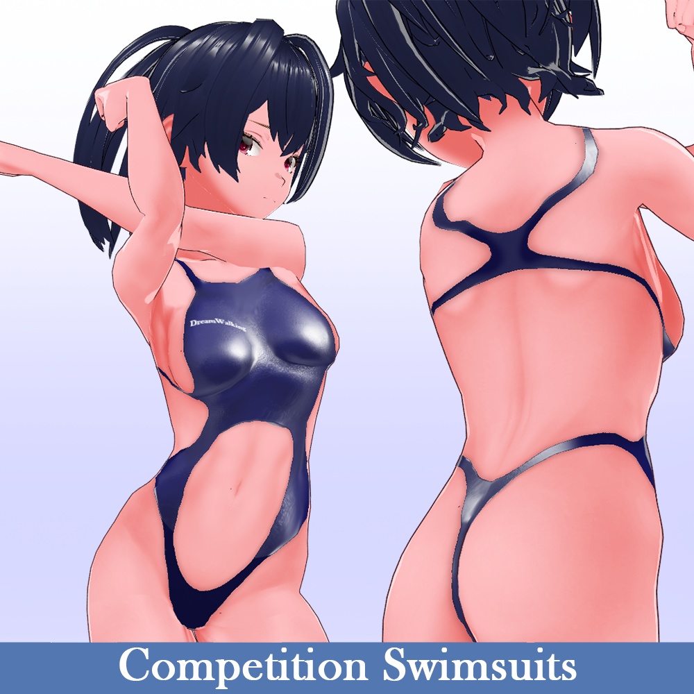 【VRoid】★R15★ /Revealing Competition Swimsuits