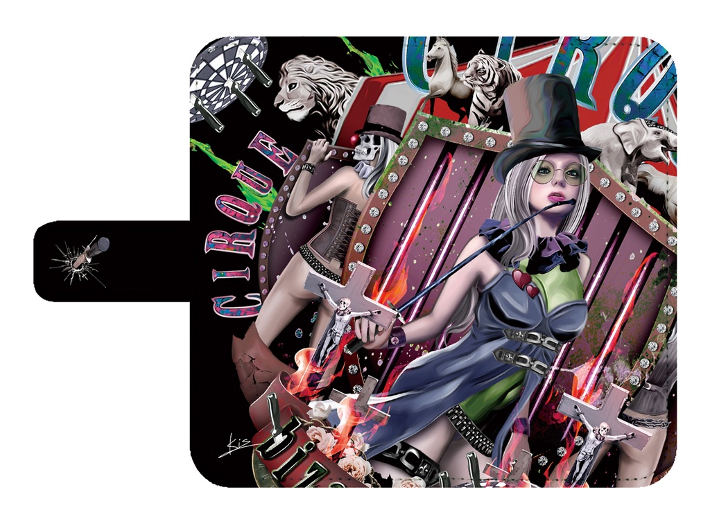 【CIRQUE BIZARRE】手帳型スマホケース