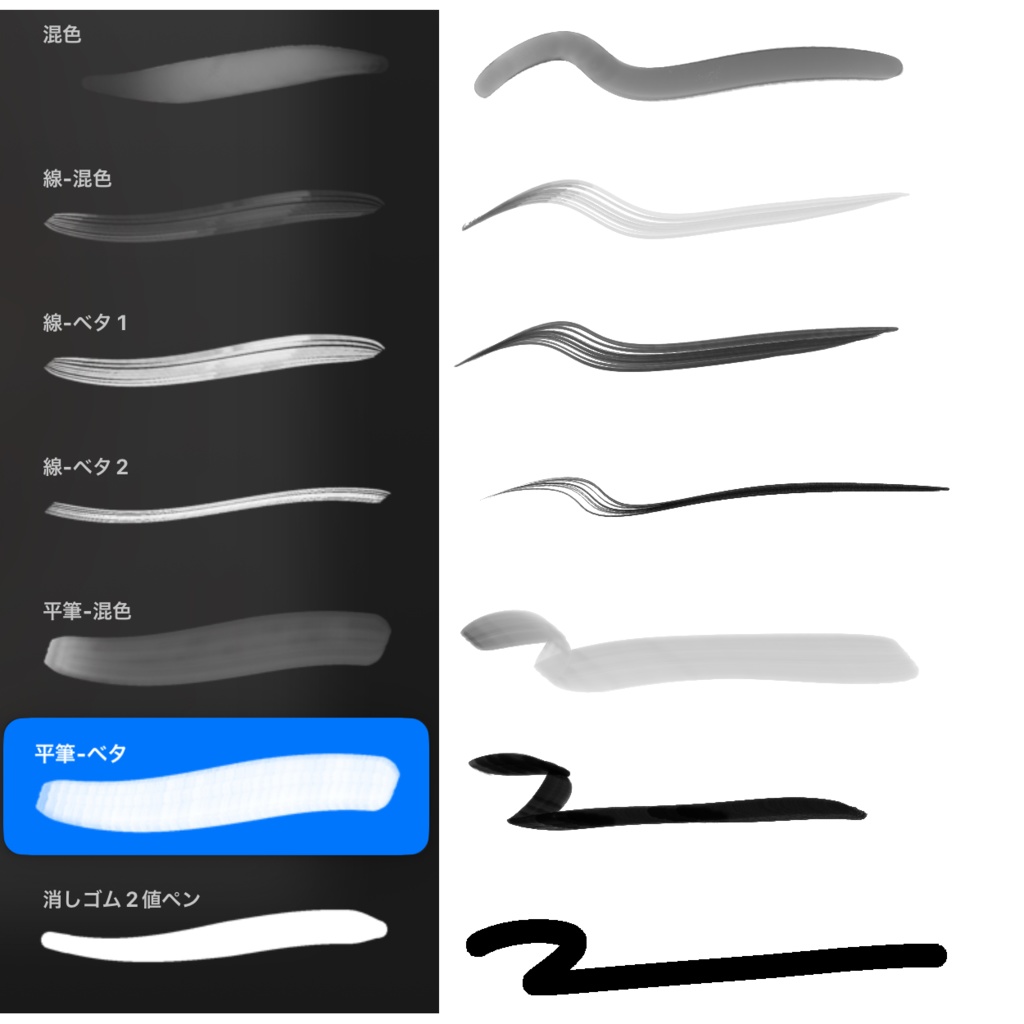 【Procreate】あの日の厚塗りブラシ
