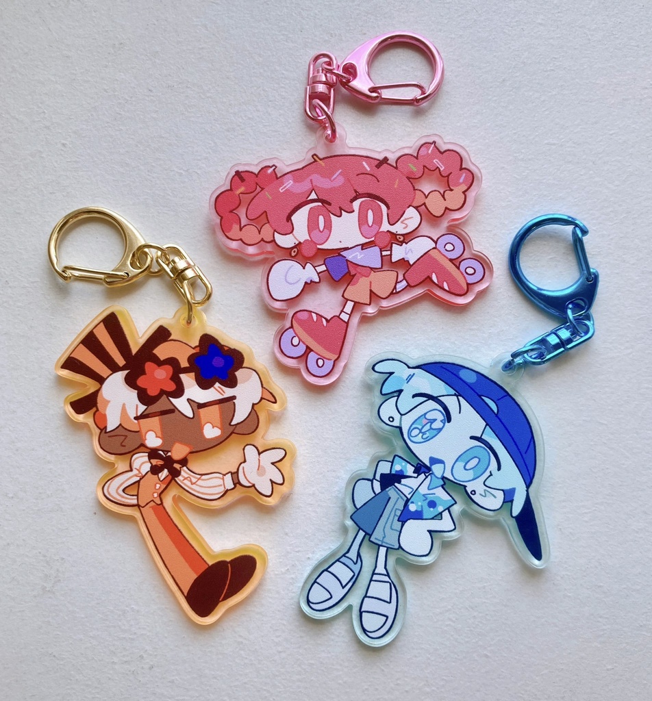 オカシなアクリルキーホルダー