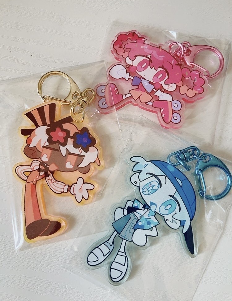 オカシなアクリルキーホルダー