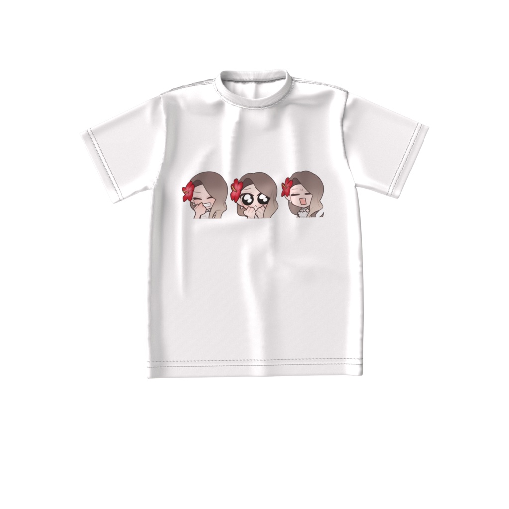 【twitch3周年&誕生日記念】感情豊かりえぺこビッグシルエットTシャツ(S,M,L,XL)【りえぺこ】