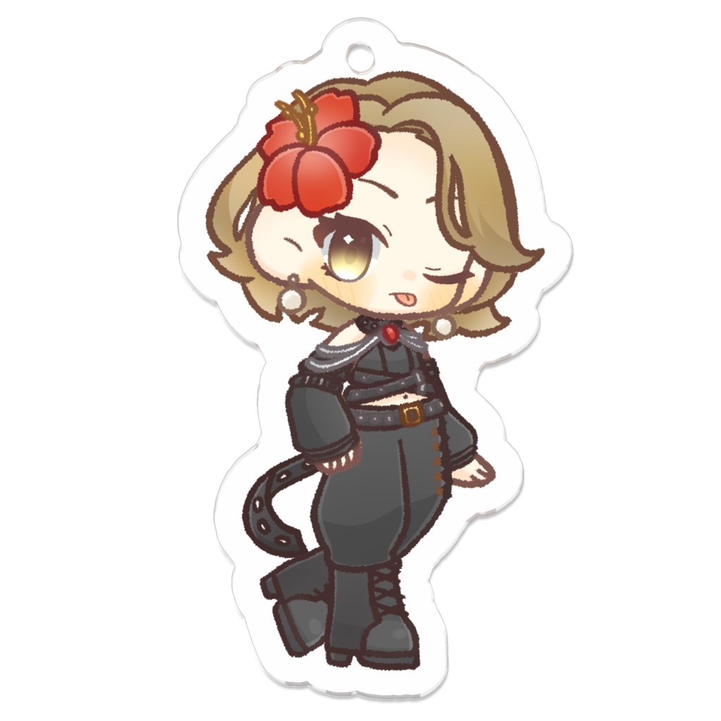 【りえぺこ新衣装】みにぺこアクリルキーホルダー【みにぺこBlackLether】