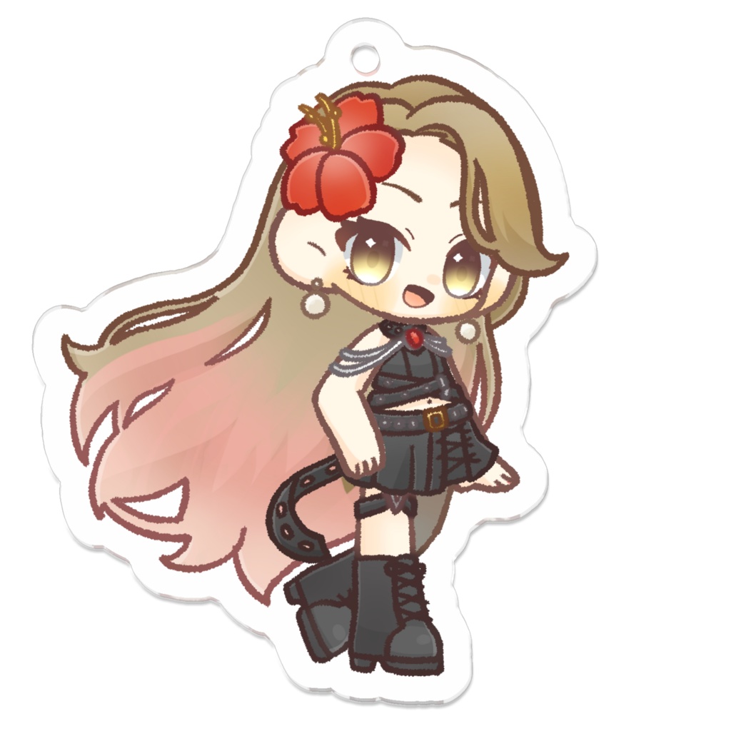 【りえぺこ新衣装】みにぺこアクリルキーホルダー【みにぺこBlackLether】