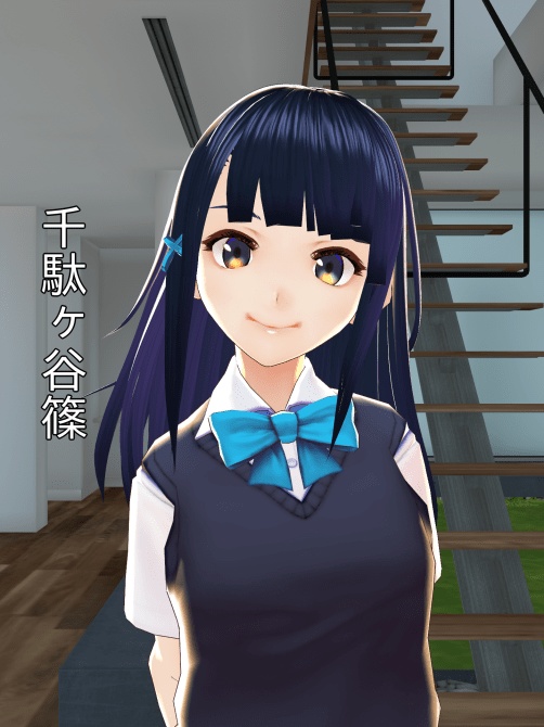 VRoid CC0サンプルモデルの.vroidファイル【千駄ヶ谷渋/千駄ヶ谷篠/桜田史利矢/旧版ダークネス渋】