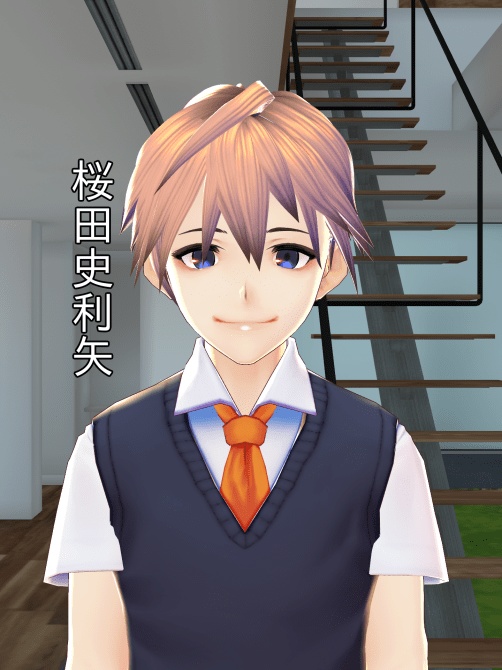 VRoid CC0サンプルモデルの.vroidファイル【千駄ヶ谷渋/千駄ヶ谷篠/桜田史利矢/旧版ダークネス渋】