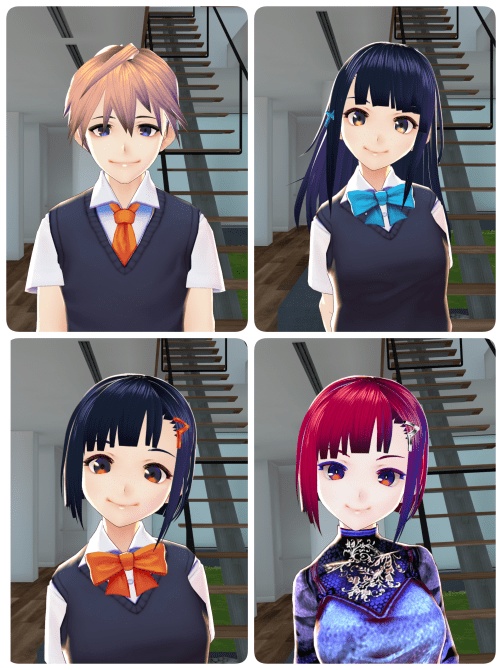 VRoid CC0サンプルモデルの.vroidファイル【千駄ヶ谷渋/千駄ヶ谷篠/桜田史利矢/旧版ダークネス渋】