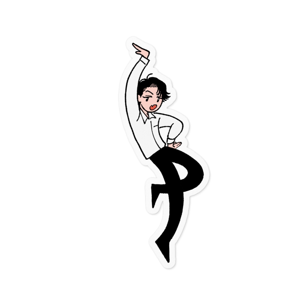  踊るDKステッカー（古住）