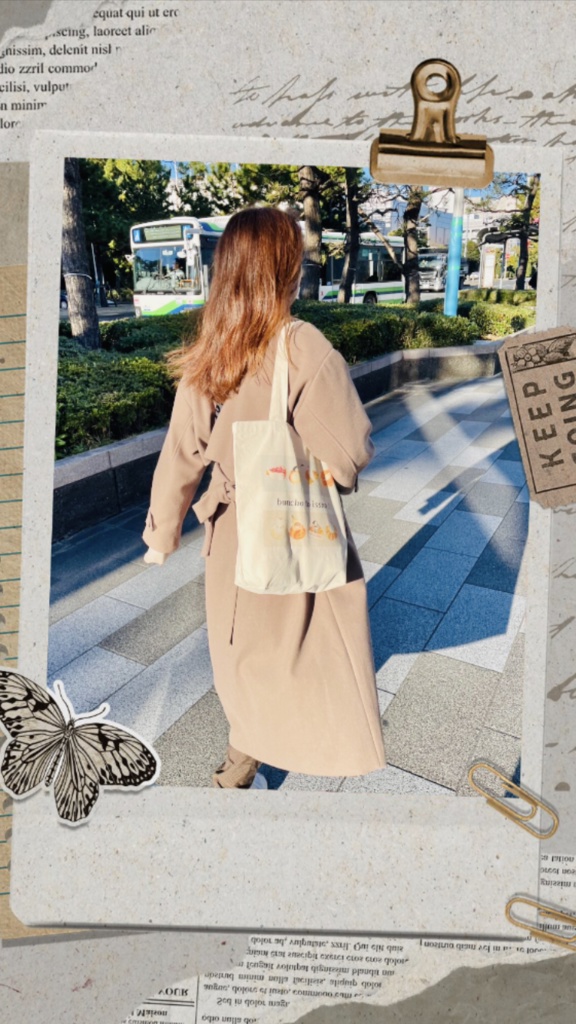 文鳥と一緒 トートバッグ