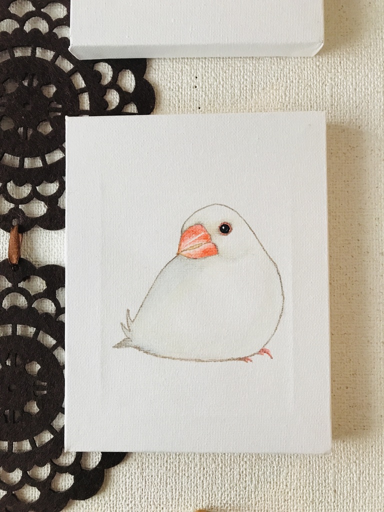 文鳥と一緒 トートバッグ