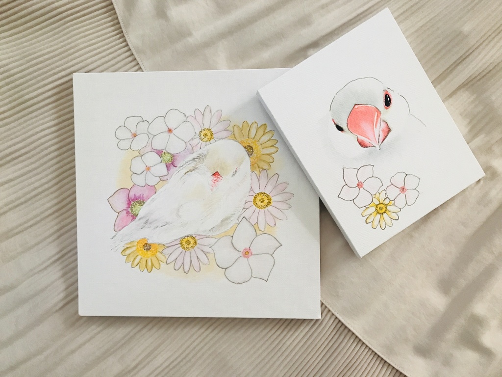 Java Sparrow 眠っている文鳥Tシャツ