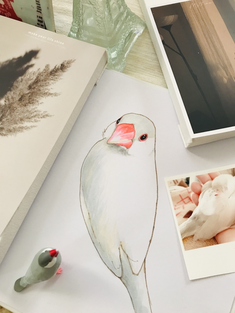 Java Sparrow ロゴに乗った3羽Tシャツ