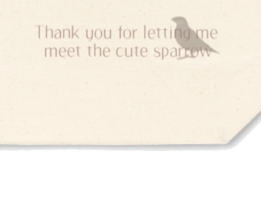 文鳥さんの正面顔トートバッグ