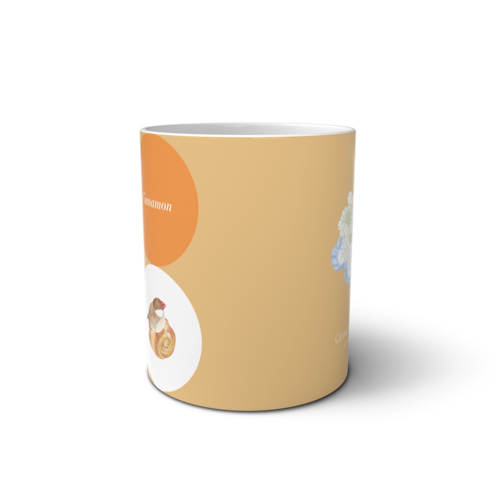 シナモン文鳥さんのマグカップ