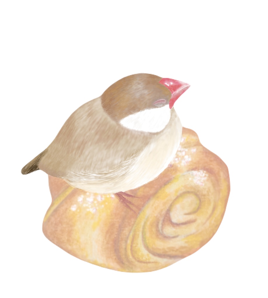 シナモン文鳥さんのマグカップ