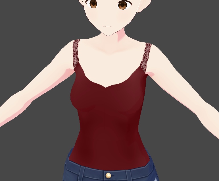 VRoid Studio Lace Strap Inner Top - Free