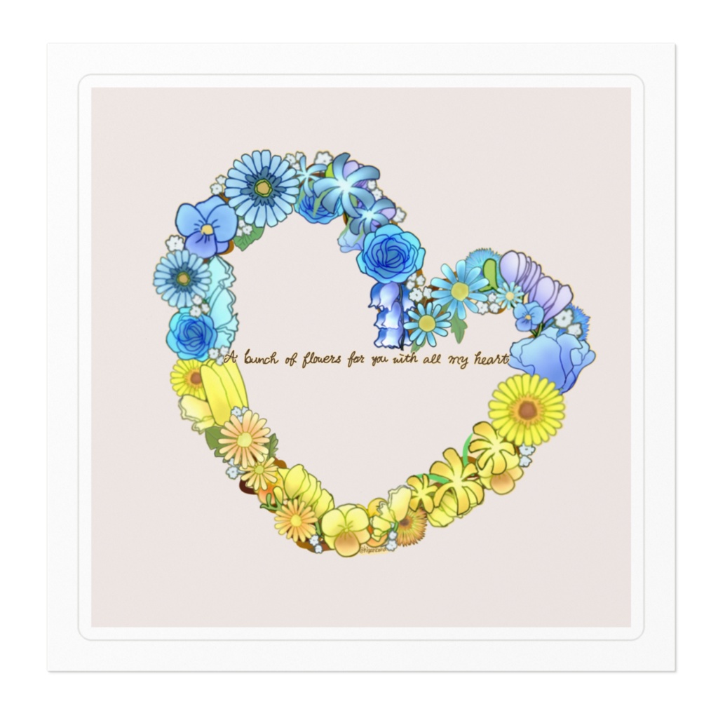 チャリティ用ステッカー