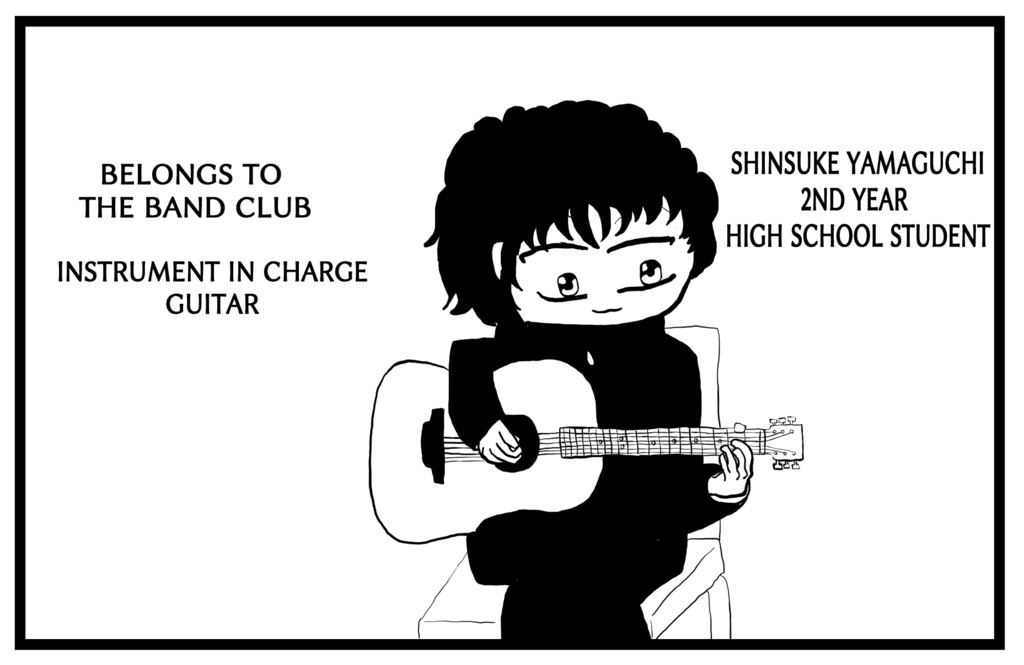 Band club comedy 4-panel comic "Let's play instruments" Episode 1