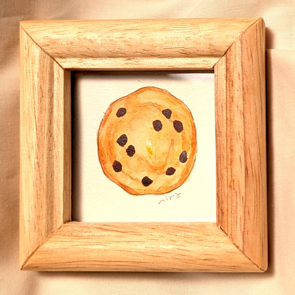 【ミニ原画】【水彩】ジャムサンドクッキー