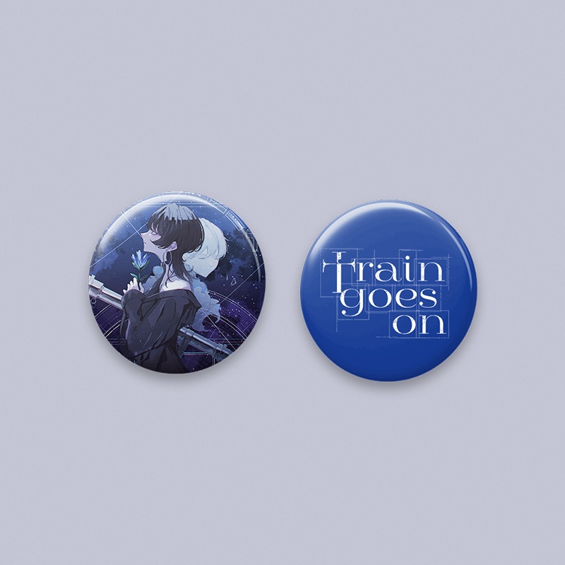 train goes on - Button Badge