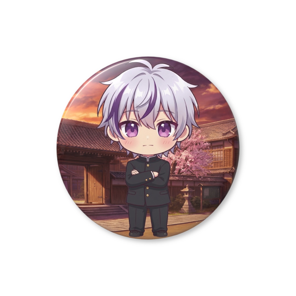 しょーにゃんミニキャラ缶バッジ（学ラン）