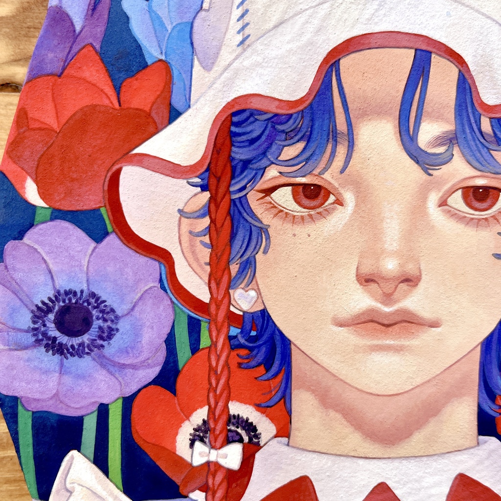 原画「花の肖像」(A〜F)