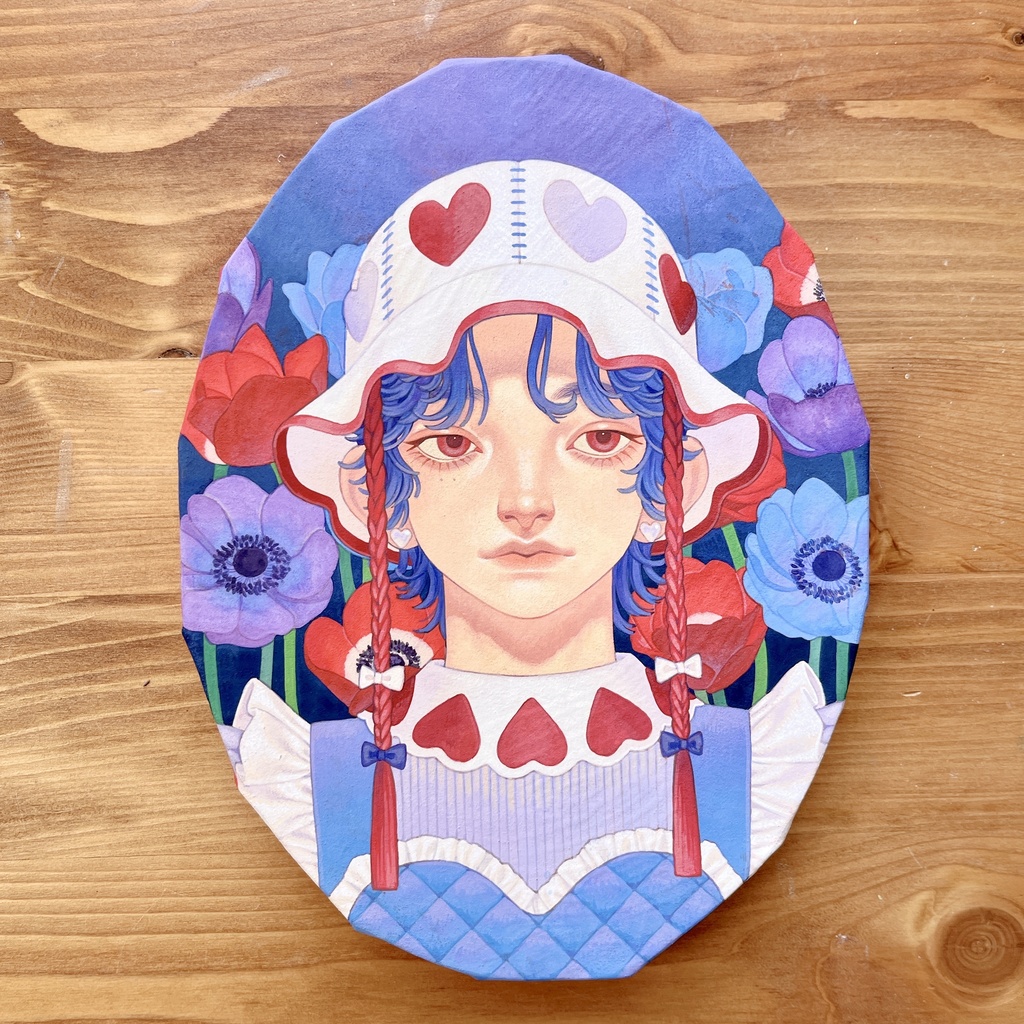 原画「花の肖像」(A〜F)