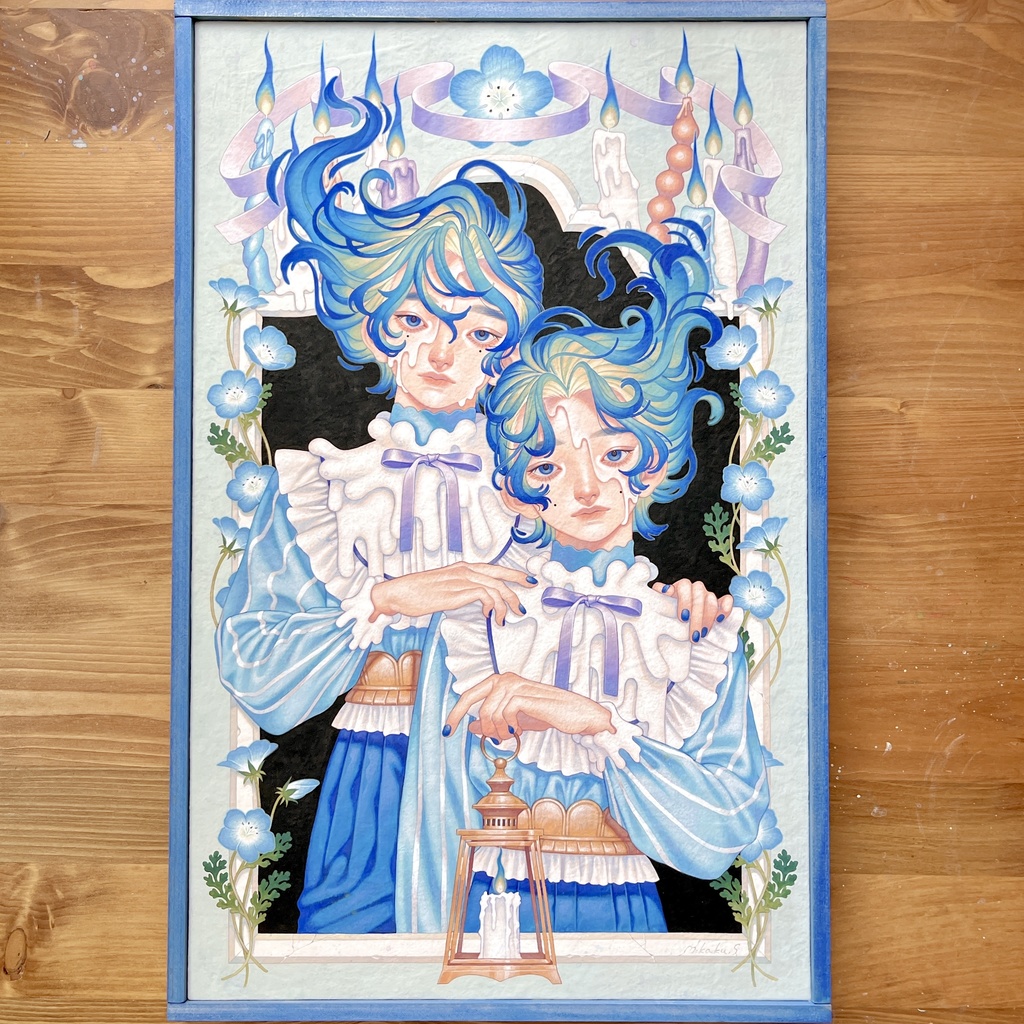 原画 「青炎ゆらり」