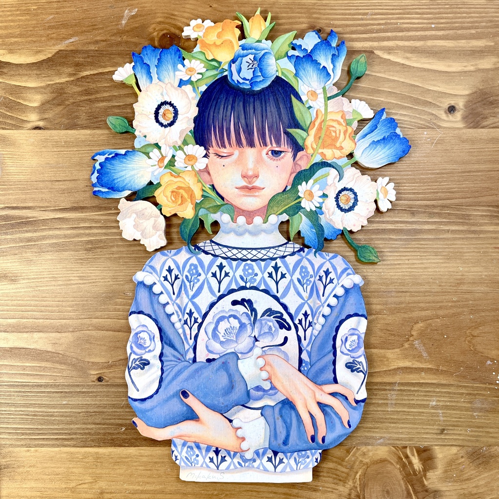 原画「Flower vase」