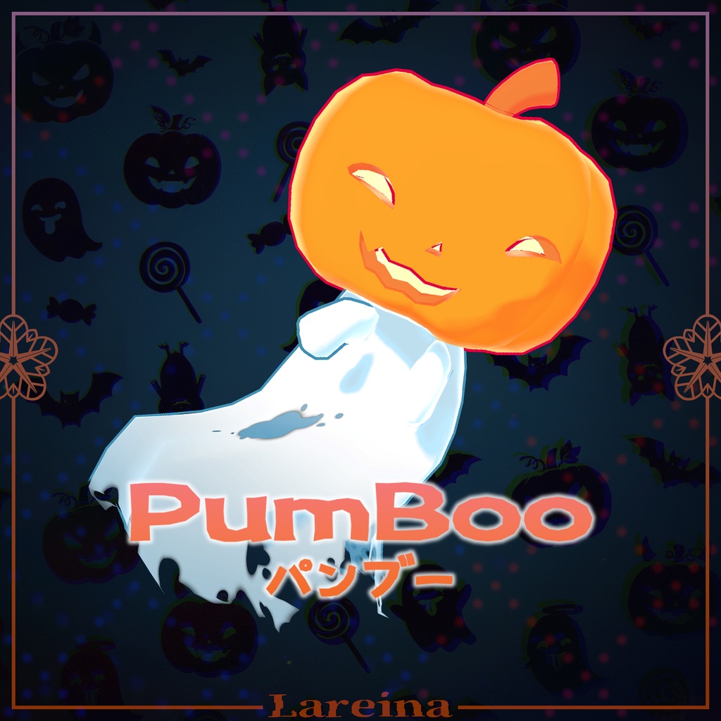 【🎃ハロウィン記念セール中】【VRC向け】オリジナル3Dモデル🎃『Pum-Boo (パンブー)』
