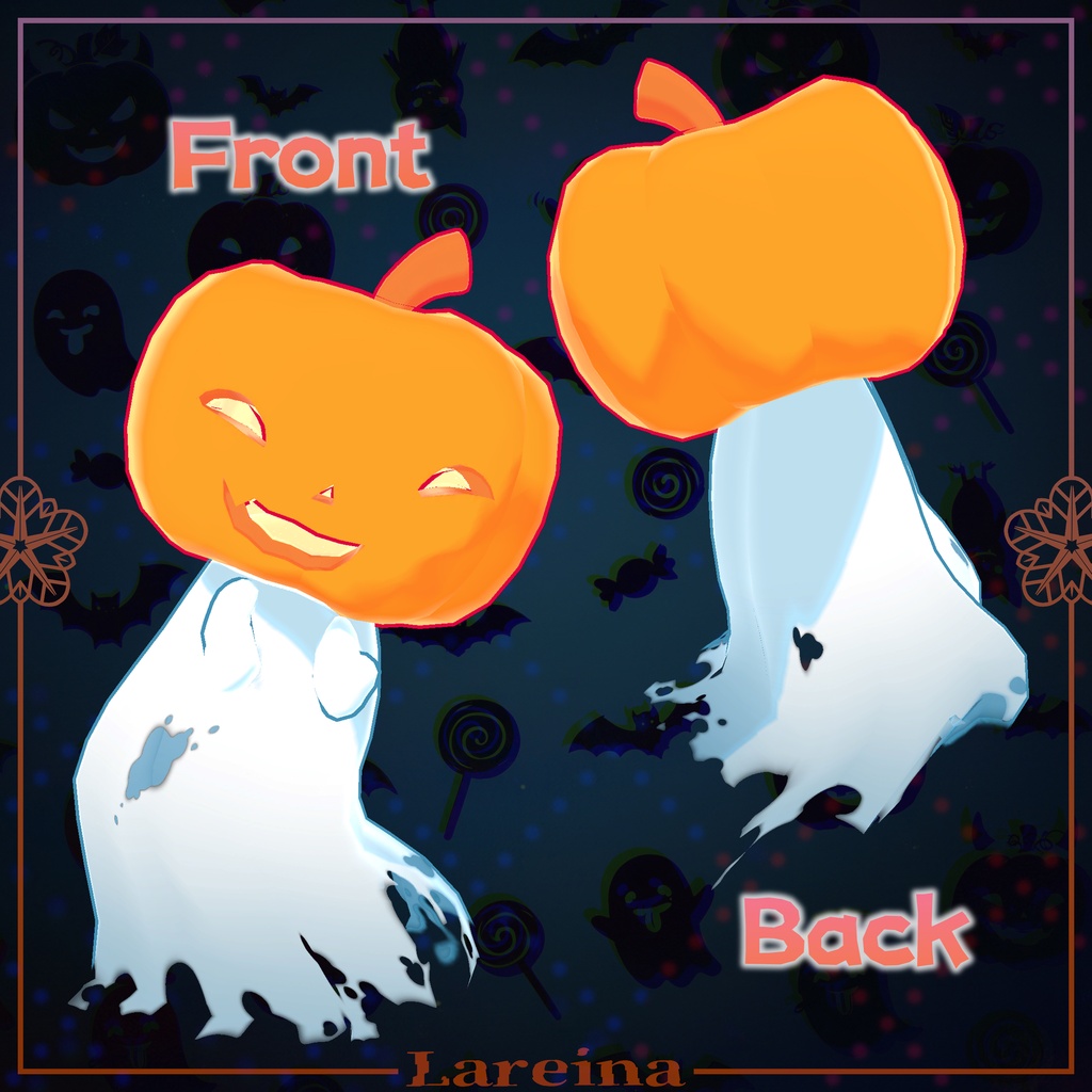 【🎃ハロウィン記念セール中】【VRC向け】オリジナル3Dモデル🎃『Pum-Boo (パンブー)』