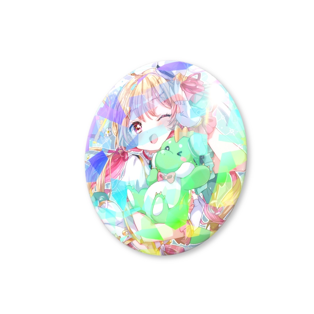 4月アイドル衣装 クリスタルホログラム缶バッジ