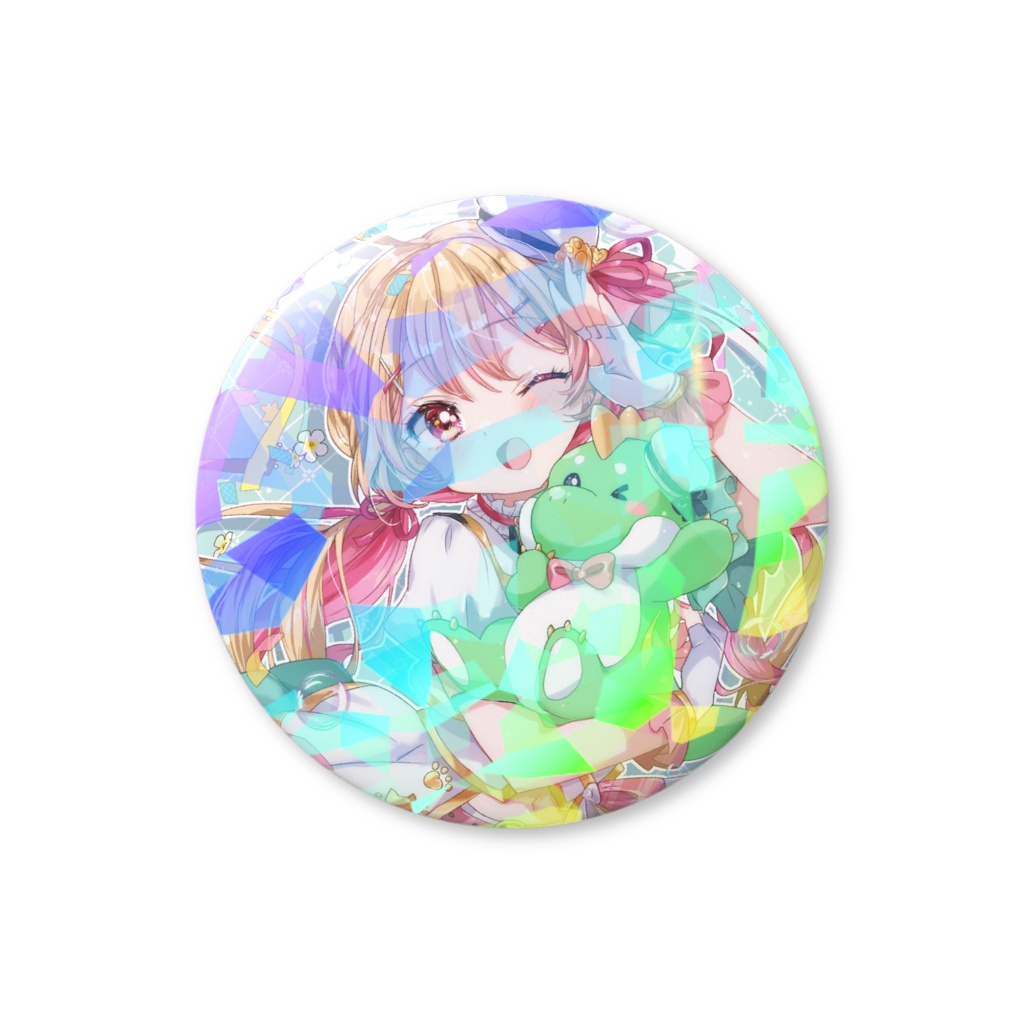 4月アイドル衣装 クリスタルホログラム缶バッジ