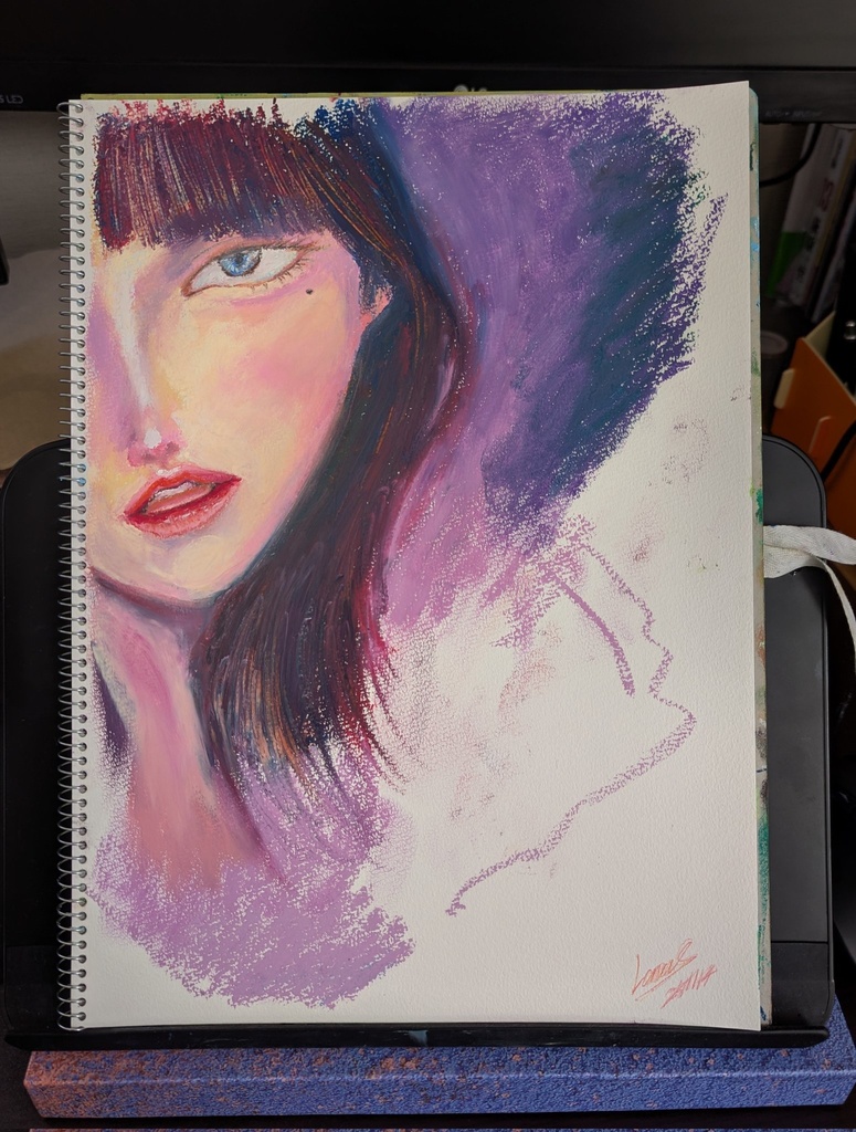 クレヨン練習画