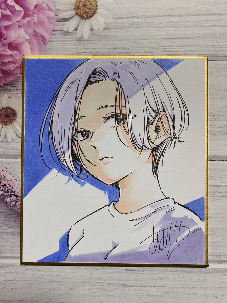 ★試し読みURLあり★同人誌とセット★新キャラ色紙2【七海】コミックシーモアで連載中!!!