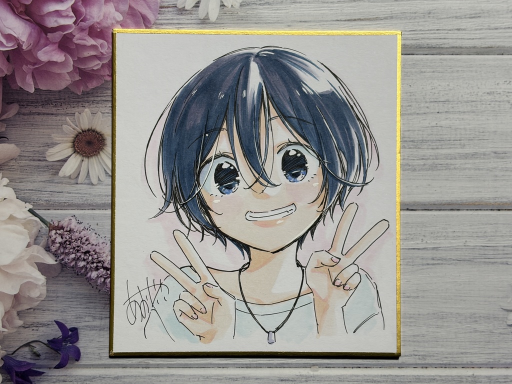 初購入の方は同人誌2冊付き】はなのいろは色紙26