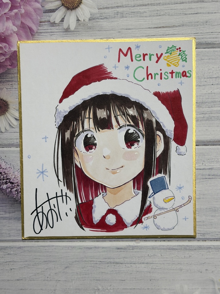 ✦【初購入の方は同人誌2冊付き】はなのいろはクリスマス色紙7