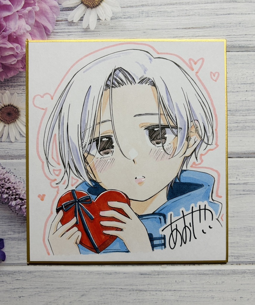 ✦本日限定販売【初購入の方は同人誌付き】マッ チング女子の鍵穴事情バレンタイン色紙6