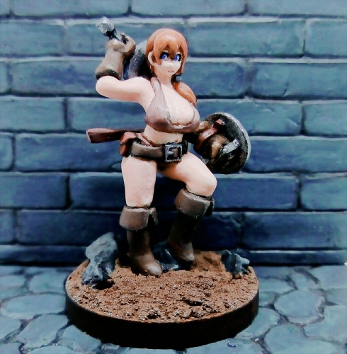 ミニチュア フィギュア HUMAN FIGHTER LIANA 未塗装品