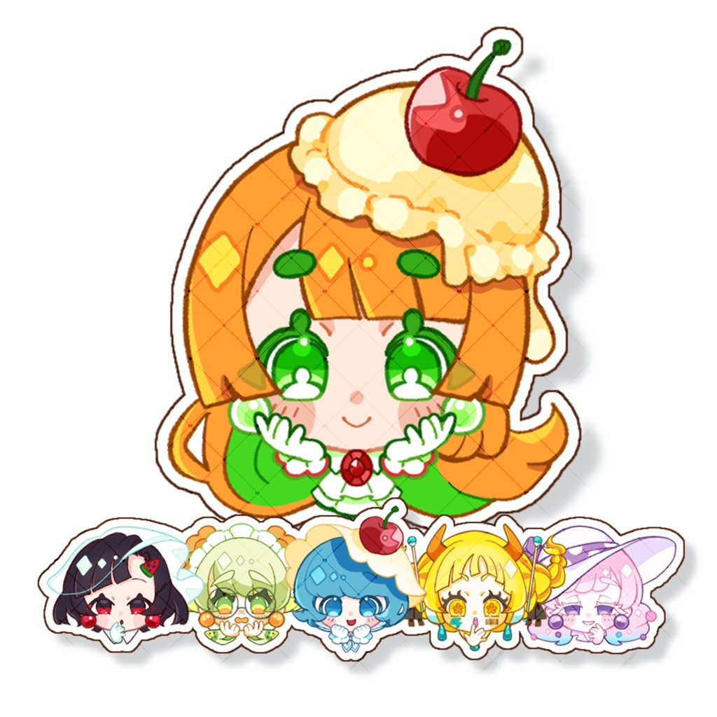 ソーダちゃんずステッカー②6種セット