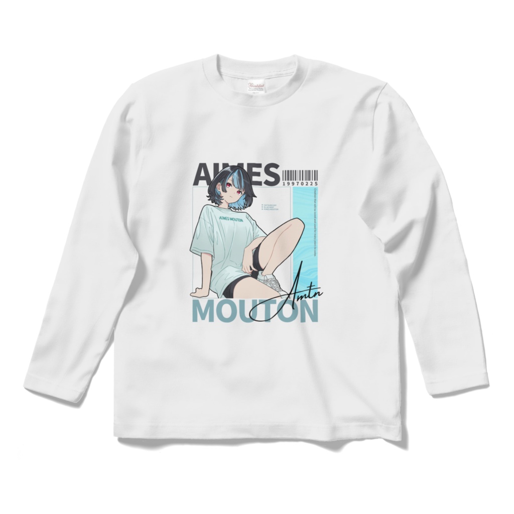 クールすぎる!ハッカちゃんロングT 黒白